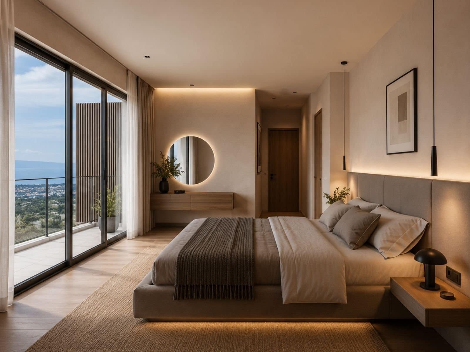Bedroom of Luxury 5 Bedroom Villa with Panoramic seaviews in Tsada with 5 % vat Bedroom of Luxury 5 Bedroom Villa with Panoramic seaviews in Tsada with 5 % vat