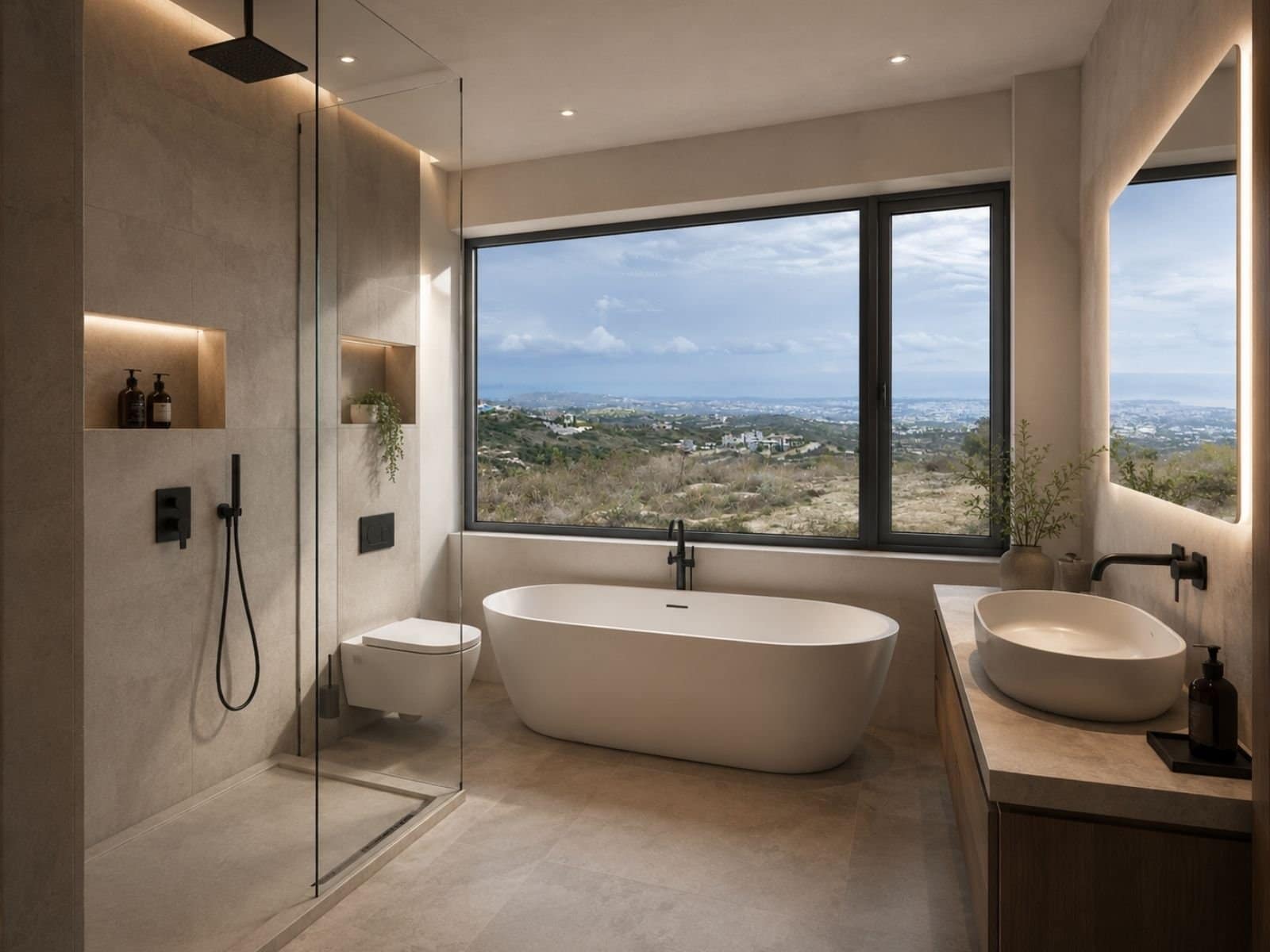 Bathroom of Luxury 5 Bedroom Villa with Panoramic seaviews in Tsada with 5 % vat Bathroom of Luxury 5 Bedroom Villa with Panoramic seaviews in Tsada with 5 % vat