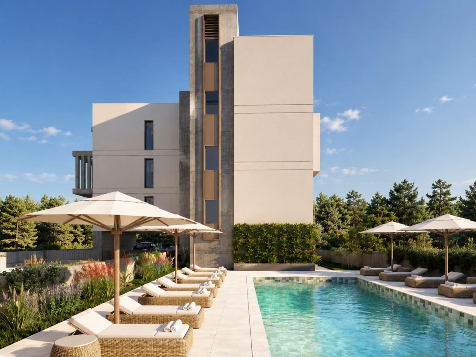 Pool view of 2 bedroom in Anavargos ,paphos Pool view of 2 bedroom in Anavargos ,paphos