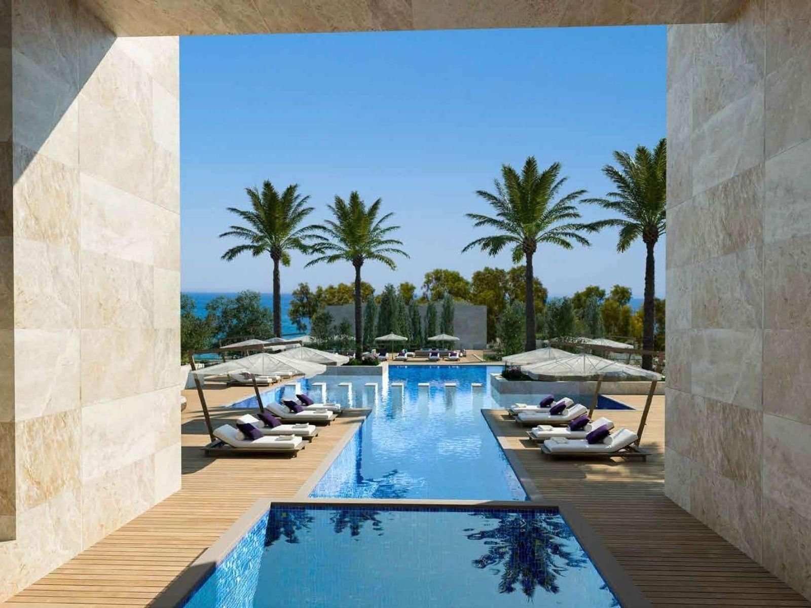 Pool of 1 bedroom Apartment in Ayios Tychonas limassol Pool of 1 bedroom Apartment in Ayios Tychonas limassol