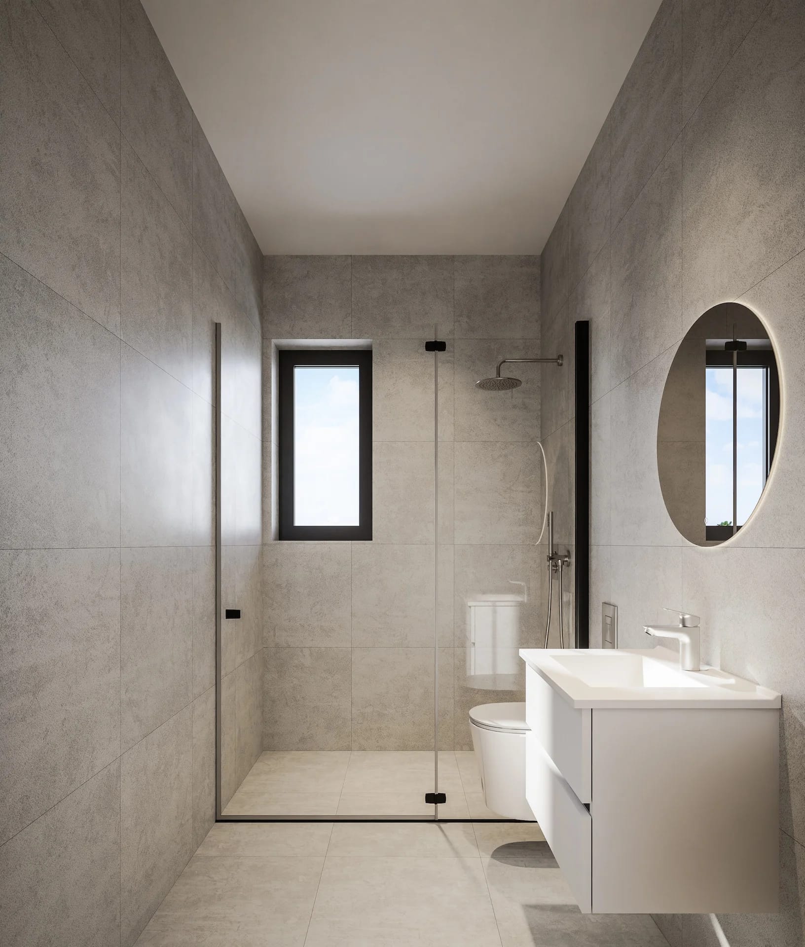 Bathroom view of 2 bedroom and 2 bathroom apartment in universal paphos Bathroom view of 2 bedroom and 2 bathroom apartment in universal paphos