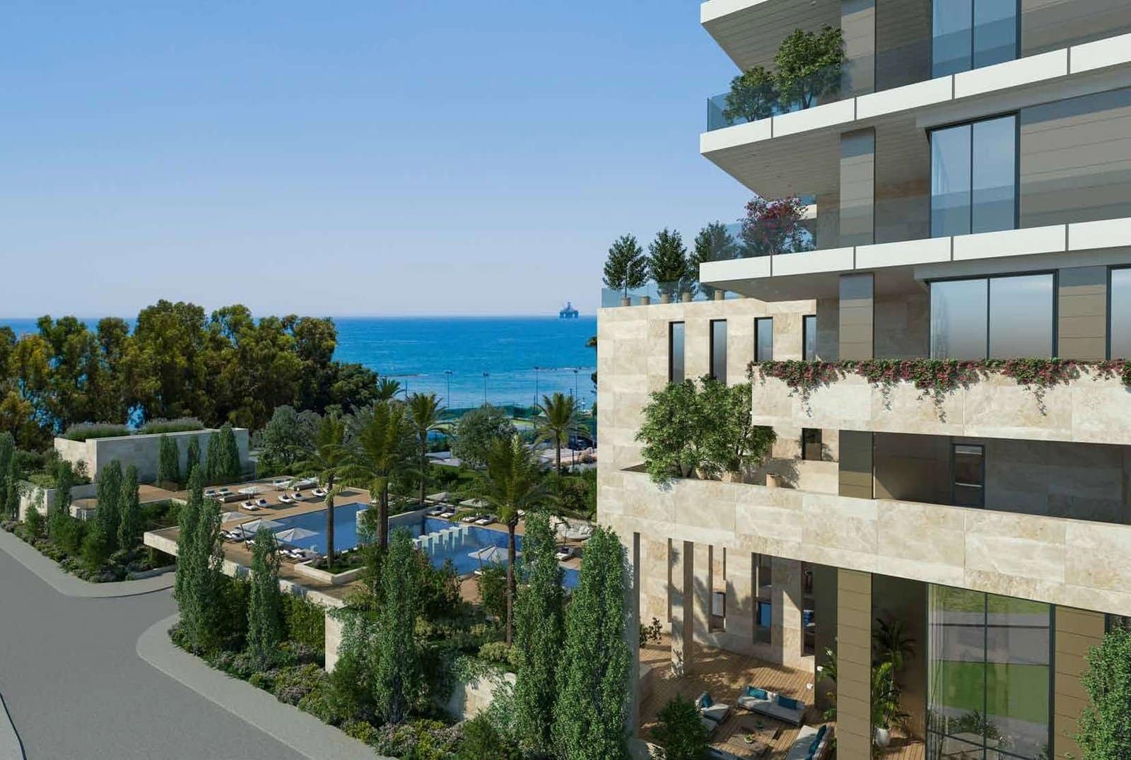 BUilding of 1 bedroom Apartment in Ayios Tychonas limassol BUilding of 1 bedroom Apartment in Ayios Tychonas limassol