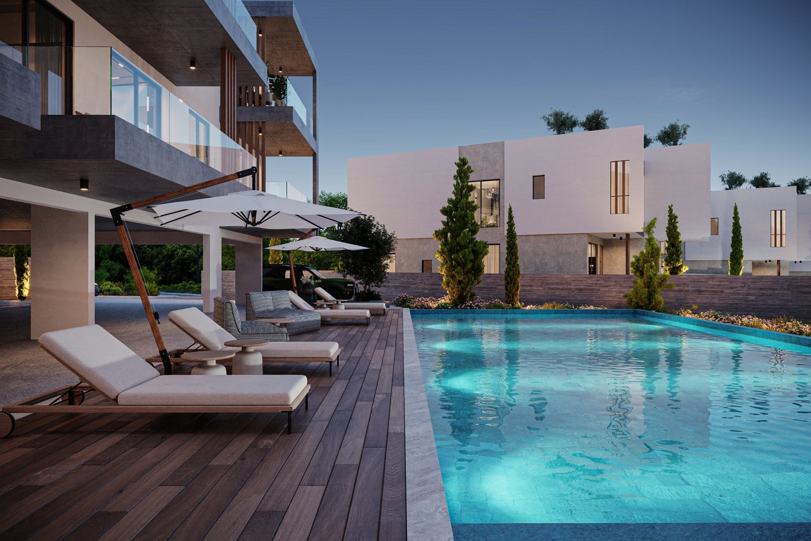 2 Bedroom apartment communal with pool view in chloraka 2 Bedroom apartment communal with pool view in chloraka