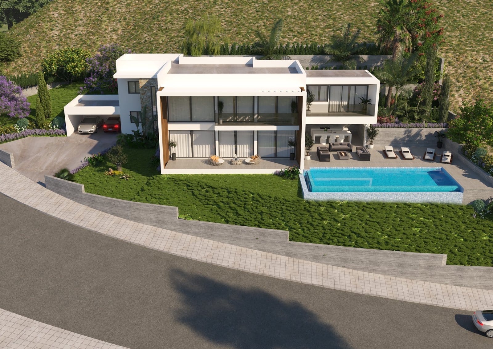 Luxury 5 Bedroom Villa with Panoramic seaviews in Tsada with 5 % vat Luxury 5 Bedroom Villa with Panoramic seaviews in Tsada with 5 % vat
