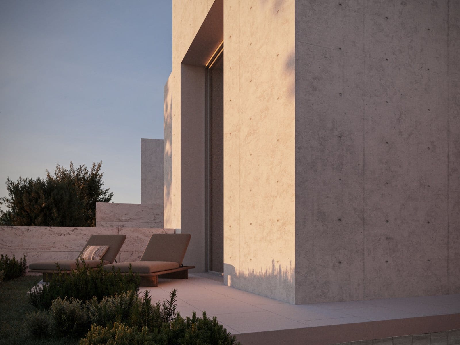 3 2 Bedroom Semi-Detached Luxury Beach Villas with a private pool in Geroskipou