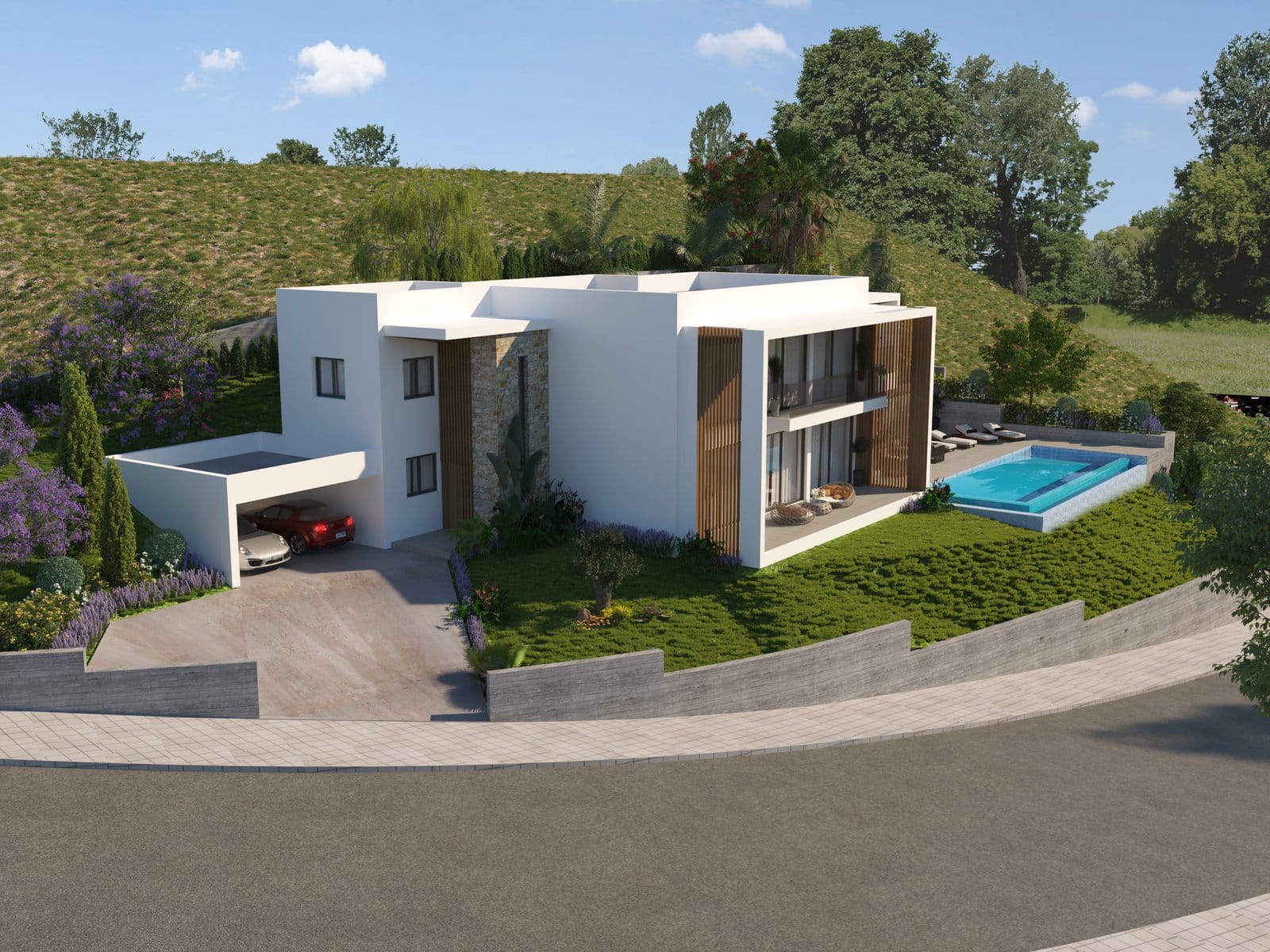 Luxury 5 Bedroom Villa with Panoramic seaviews in Tsada with 5 % vat Luxury 5 Bedroom Villa with Panoramic seaviews in Tsada with 5 % vat