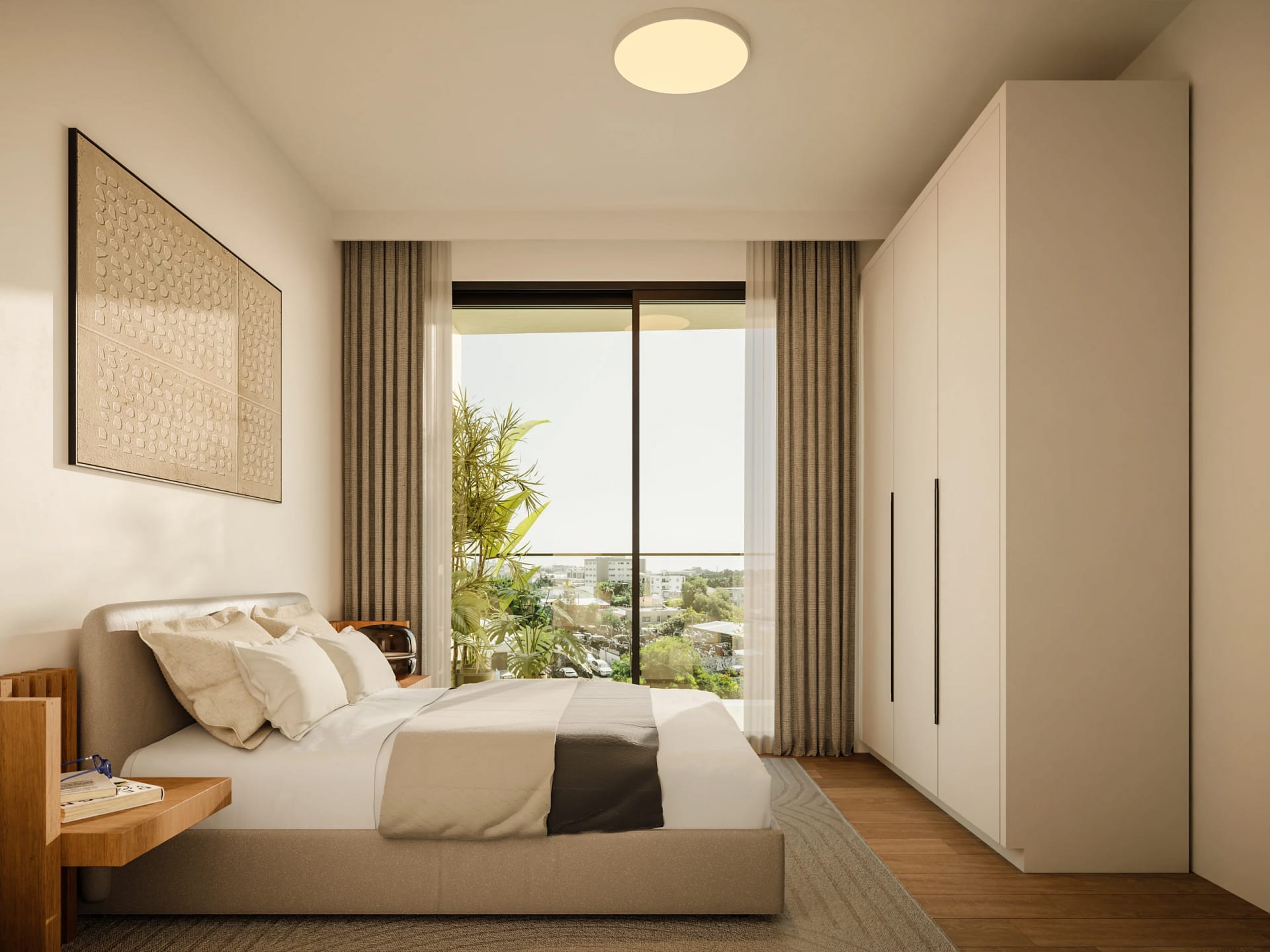 Bedroom of 1 bedroom apartment in ayios ioannis limassol off plan Bedroom of 1 bedroom apartment in ayios ioannis limassol off plan