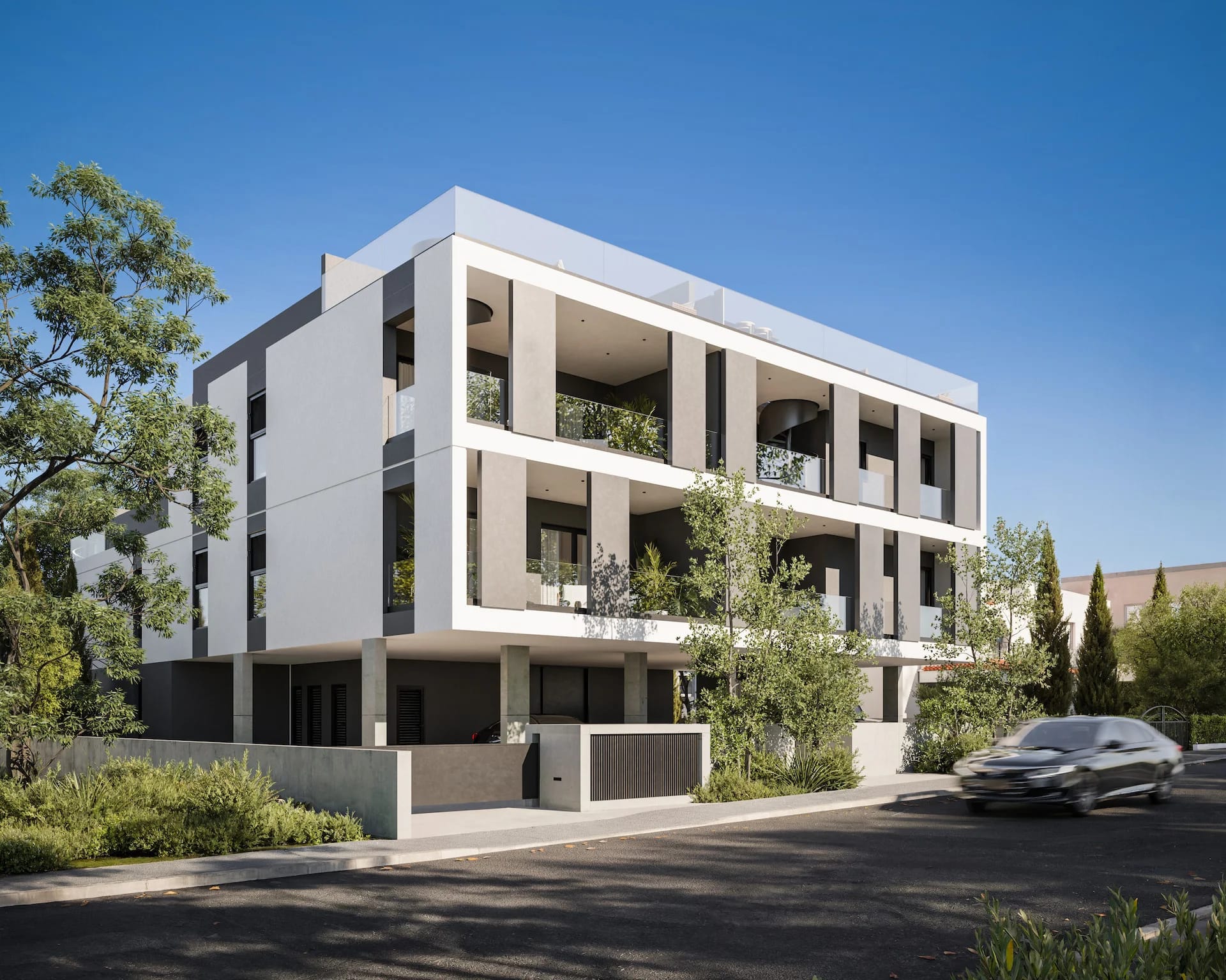 BUilding view of 2 bedroom and 2 bathroom apartment in universal paphos BUilding view of 2 bedroom and 2 bathroom apartment in universal paphos