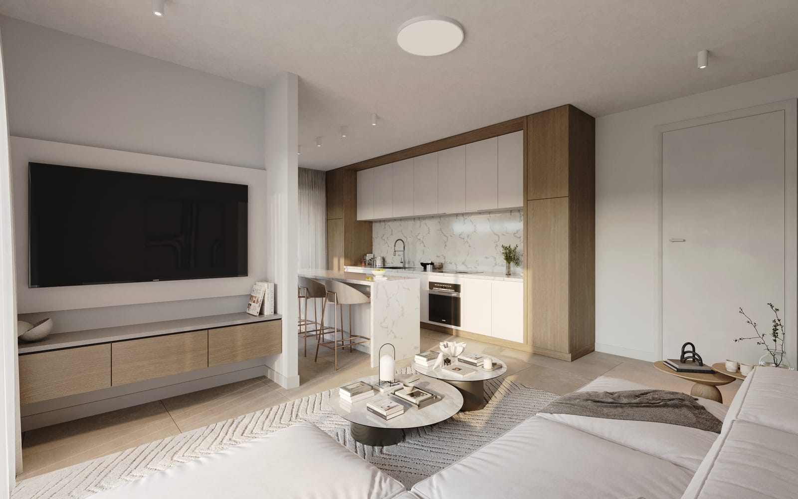 Kitchen-lounge of 2 bedroom Apartment in Geroskipou Kitchen-lounge of 2 bedroom Apartment in Geroskipou