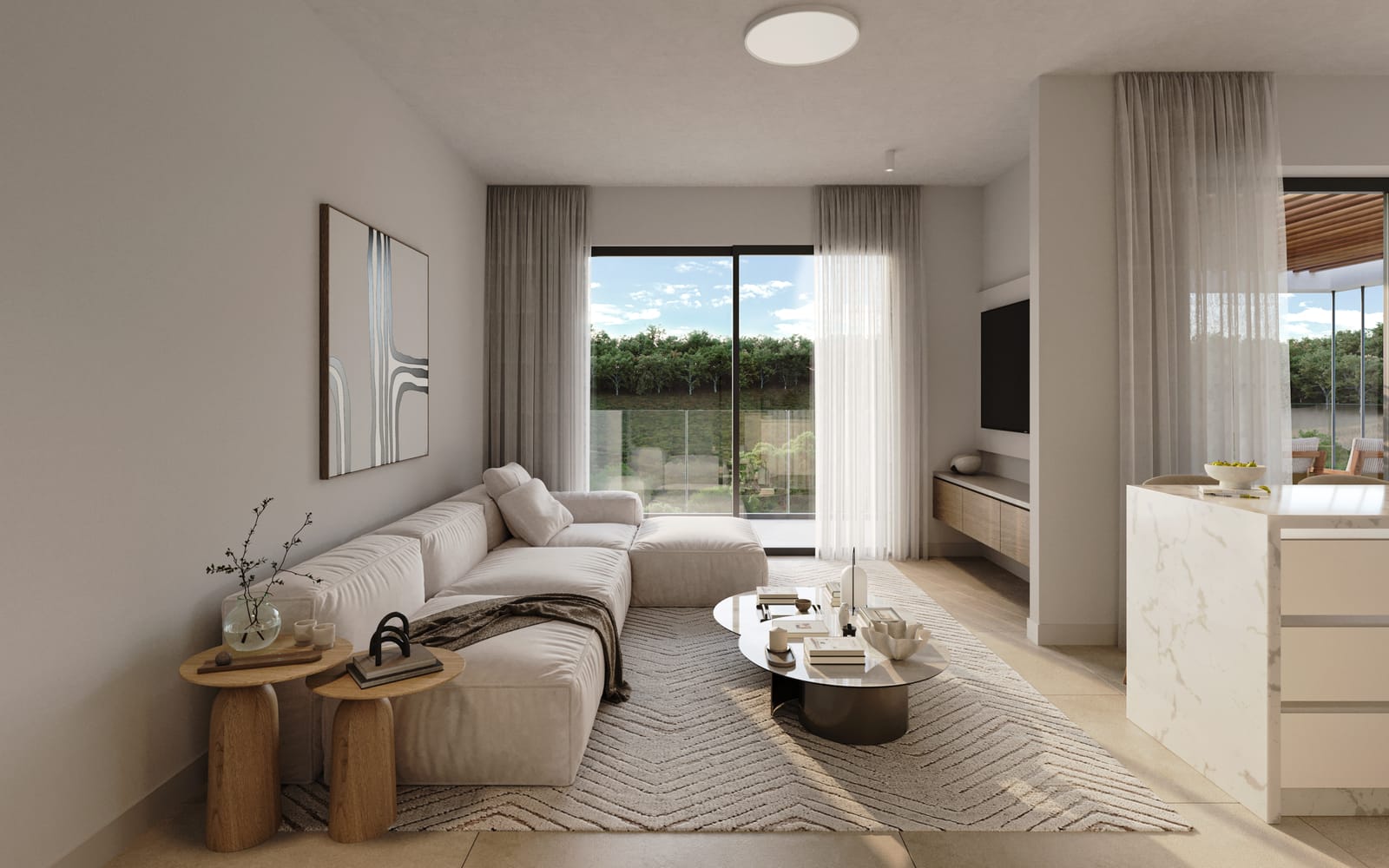 lounge of 2 bedroom Apartment in Geroskipou lounge of 2 bedroom Apartment in Geroskipou